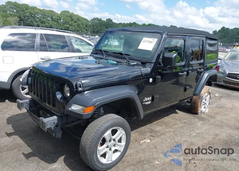 2019 Jeep Wrangler Unlimited Sport S 4X4 from USA, damaged, VIN 1C4HJXDGXKW558115